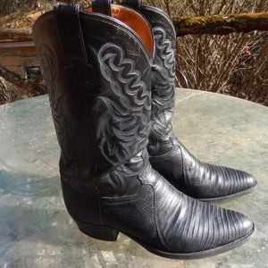 JUSTIN LIZZARD BOOTS 17" TALL